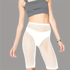 Sexy Fishnet Tights Biker Shorts Leggings