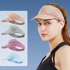 Mixed Sport Visor Hat Cotton UV Protection Quick Drying Sun Hat