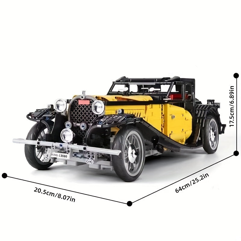 Classic Retro Vintage Car Building Blocks Toys Gift