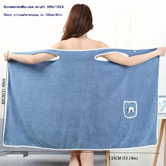 Coral Velvet Bath Skirt for Adults | Absorbent Bathrobe