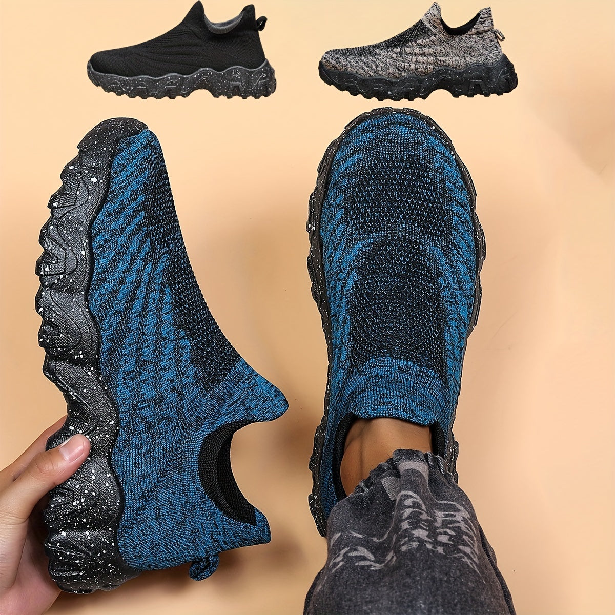 Men's Lightweight Slip on Athletic Walking Shoes
