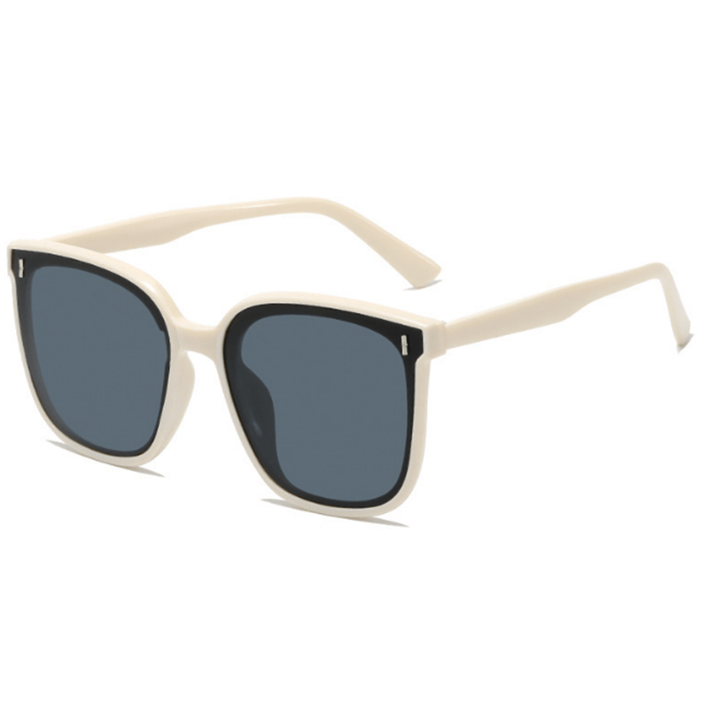Square Frame Sunglasses For Women Men Mod Rivet Decor Outdoor Glasses UV400