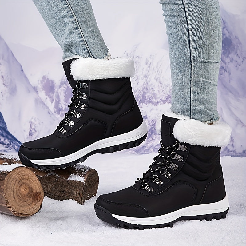 Women's Winter Snow Boots Warm Anti Slip High Tube Hiking Boots
