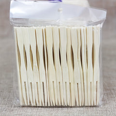 80pcs Wooden Paddle Picks Bamboo Skewers for Appetizers Cocktail Fruit Sandwich