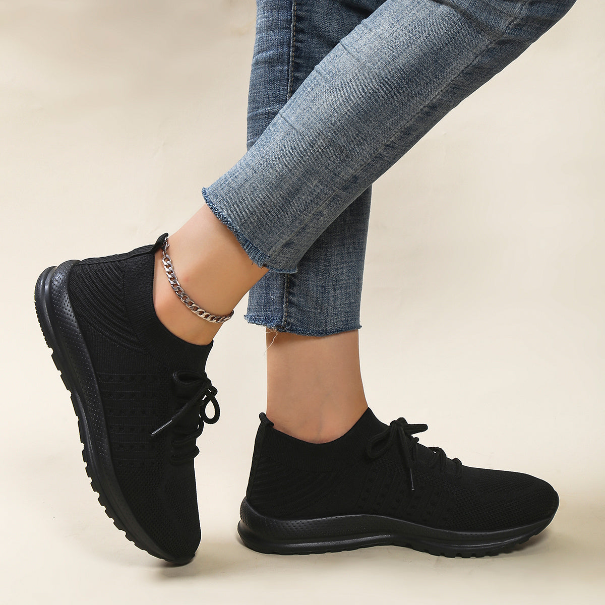 Women's Casual Sneakers Low Top Lace Running Shoes