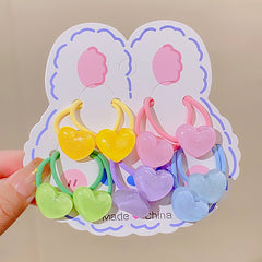 10pc Baby Girls Cartoon Pattern Hair Tie Accessories