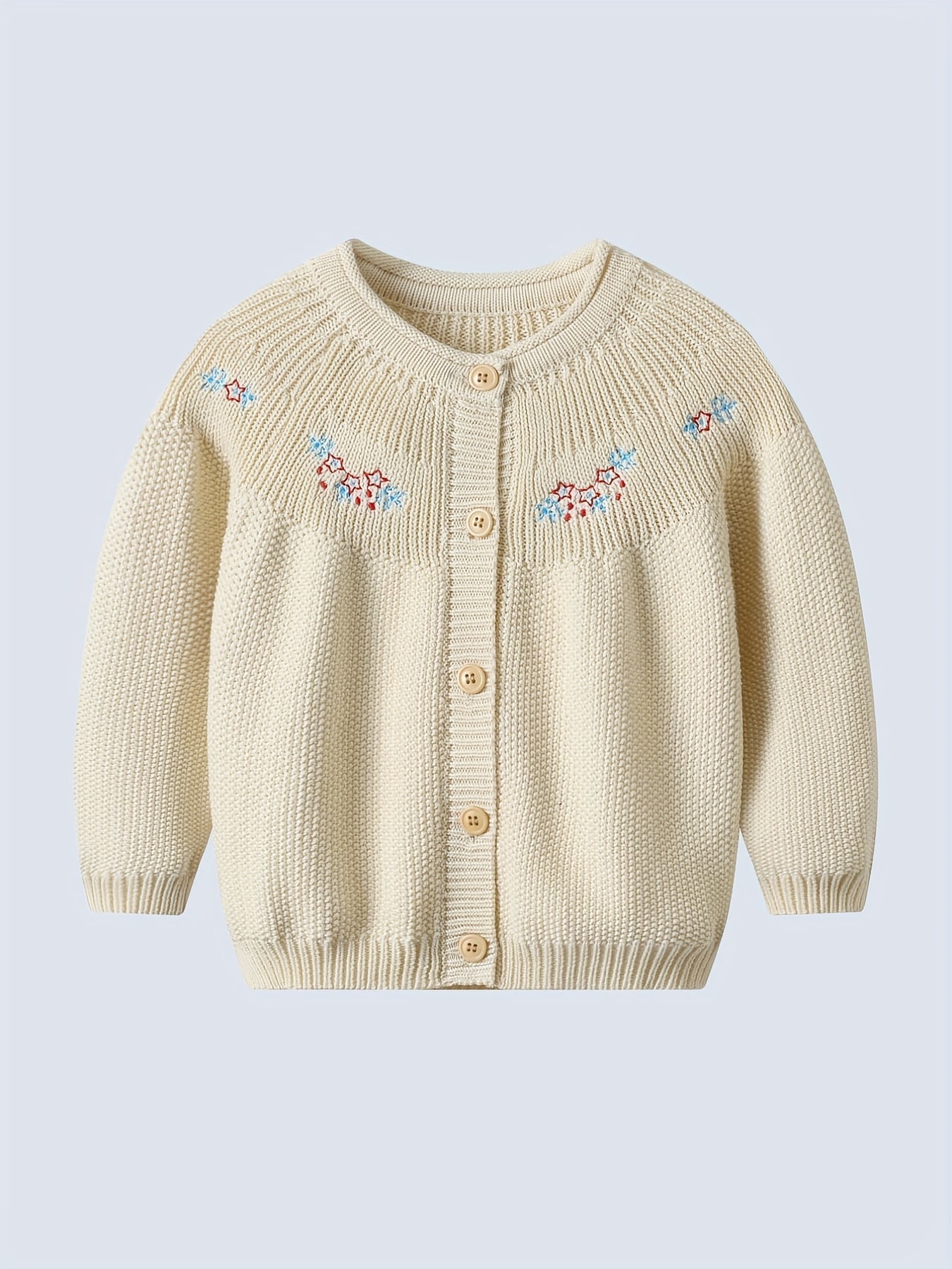 Baby Girls Sweater Coat Long Sleeve Casual Cardigan For Outing