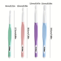 1pc Ergonomic Handle Crochet Hooks 8-15mm