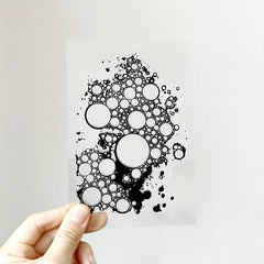 Round Stamp Painting Tool DIY Scrapbooking Decoration Silicone Transparent Stamp