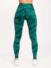 Sports Leggings Women's Plus Random Print High Rise