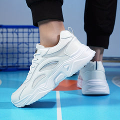 Women's Mesh Running Shoes Lace Up Sneakers Thick Bottom Outdoor Casual Sneakers