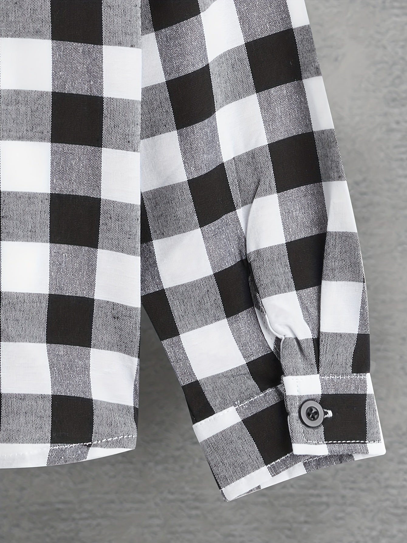 Boys Plaid Lapel Shirts Long Sleeve Button Down Tops Spring Fall Outwear