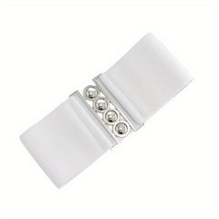Wide Belt Casual Elastic Waistband Dress Girdle For Women