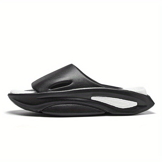 Men's Non Slip Slides Casual Slippers Open Toe Pillow Shoes