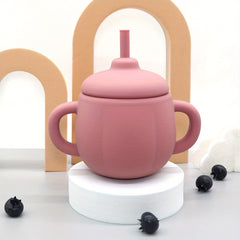 Double Handle Baby Water Cup Straw Cup Leak Proof Anti Choking