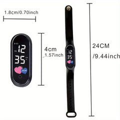 Waterproof Sports Watch Dual LED Screen for Outdoor Activities