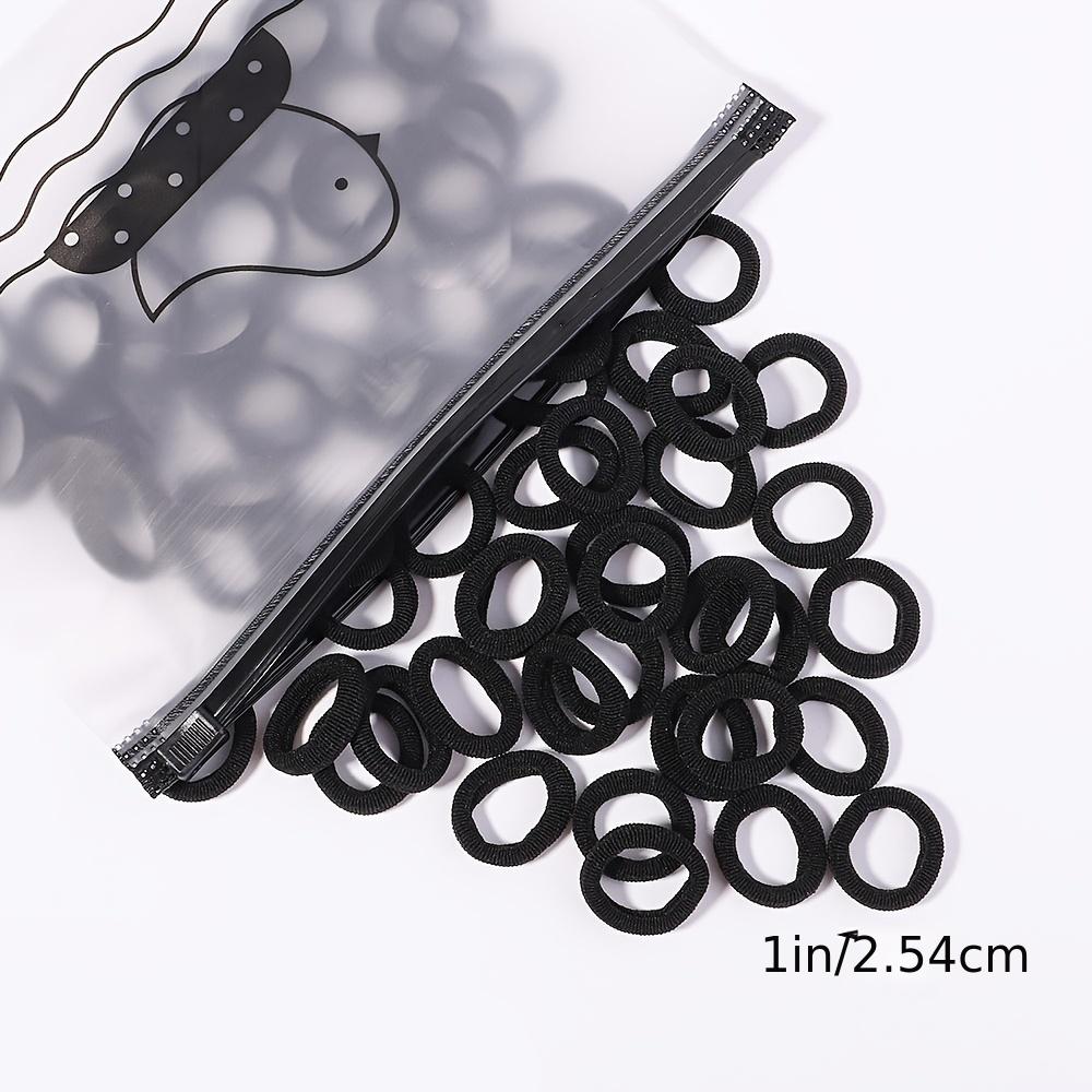 100pcs Girls High Elastic Colorful Hair Bands Women Scrunchies