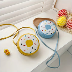 Kids Donut Crossbody Bag Small Round Shoulder Bag Coin Purse