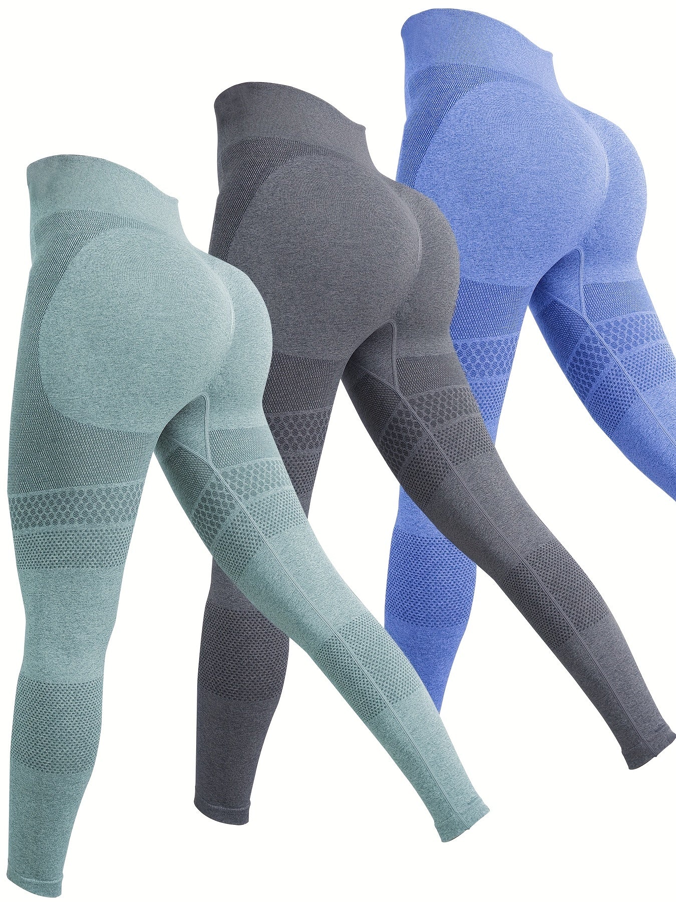 Solid Seamless Leggings Sports Fitness Yoga Running Trousers