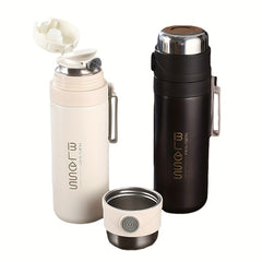 Stainless Steel Water Bottle 500ml with Tea Filter Leakproof Insulation Cup