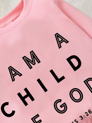 Kids Sweatshirt ''Child Of God'' Long Sleeve Top Pullover
