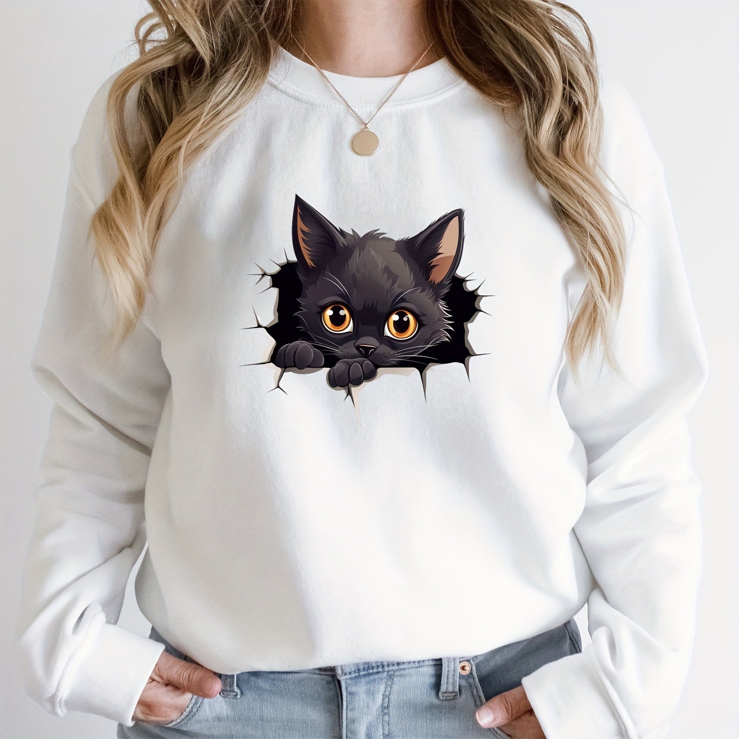 4pcs Cat Stickers for DIY T shirts Jeans Backpack