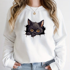 4pcs Cat Stickers for DIY T shirts Jeans Backpack