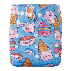 Baby Diaper Print Reusable Pocket Cloth Diaper