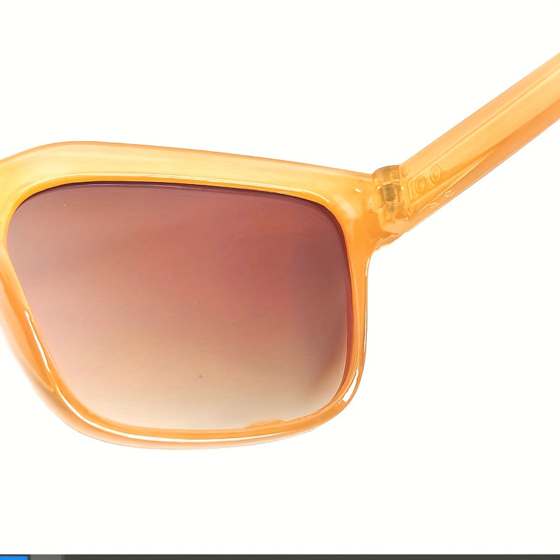 Vintage Square Aviator Sunglasses Anti-Squeeze Case