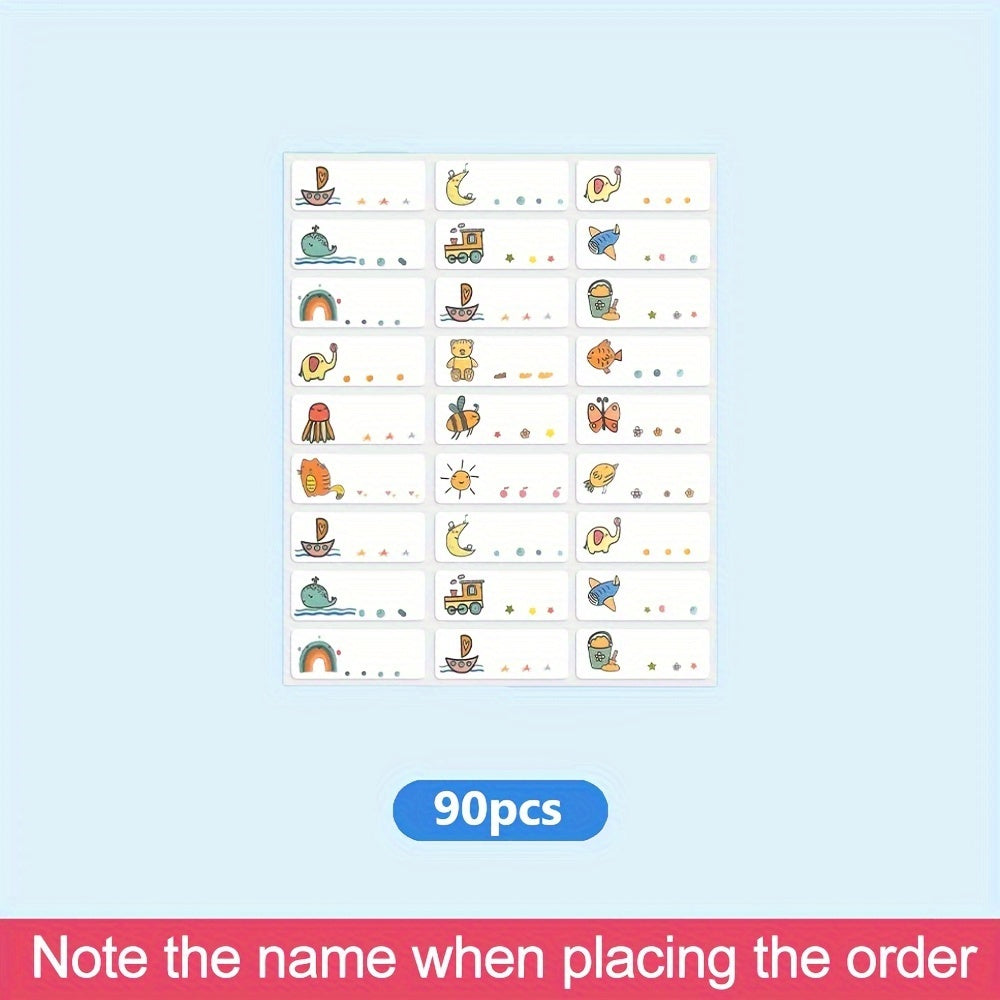 Customized Name Stickers - Waterproof, Anti-fouling, Durable
