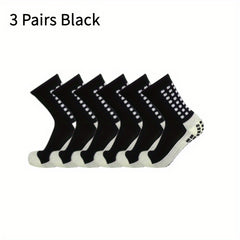 Men's Breathable Fitness Football Leg Cover&Anti Slip Socks Shin Guards 1 Set