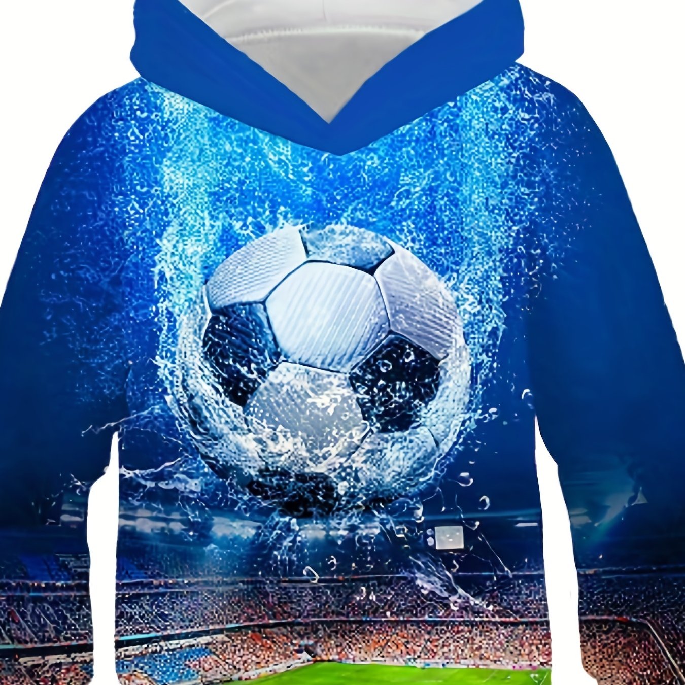 Kids Football Print Sweatshirt Hoodie