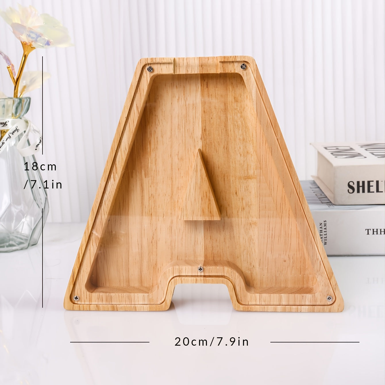 Wooden Letter AAA Money Banks