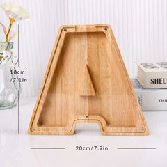 Wooden Letter AAA Money Banks