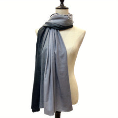 Vintage Gradient Cashmere Scarf Sunproof Shawl