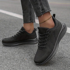 Women's Mesh Sneakers Low Top Lace Up Shoes