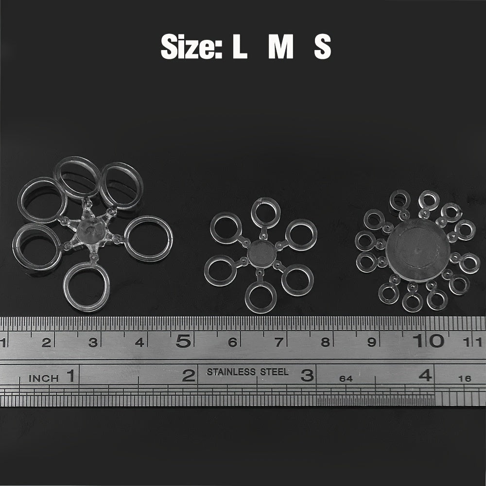 MNFT 144pcs Pellet Bands Elastic Bands Fit 4mm 20mm Method Feeder Fishing Tackle