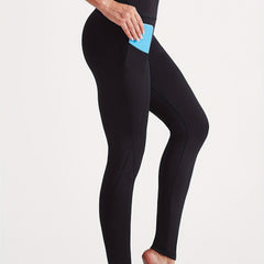 Sporty High Waist Yoga Pants Slim Fit Quick Dry With Pocket