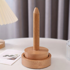Wood Yarn Holder Knit Spinning Yarn Thread Stand Dispenser
