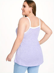Colorblock Cut Out High Stretch Cami Top