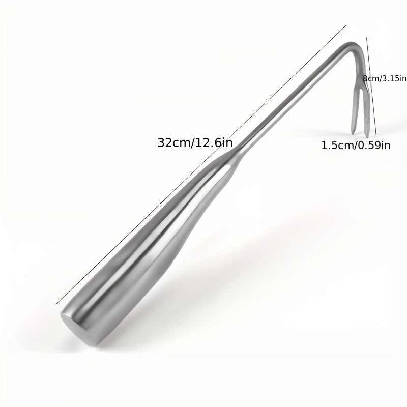 1pc V Shaped Weeding Tool for Garden with Wooden Handle