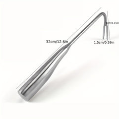1pc V Shaped Weeding Tool for Garden with Wooden Handle