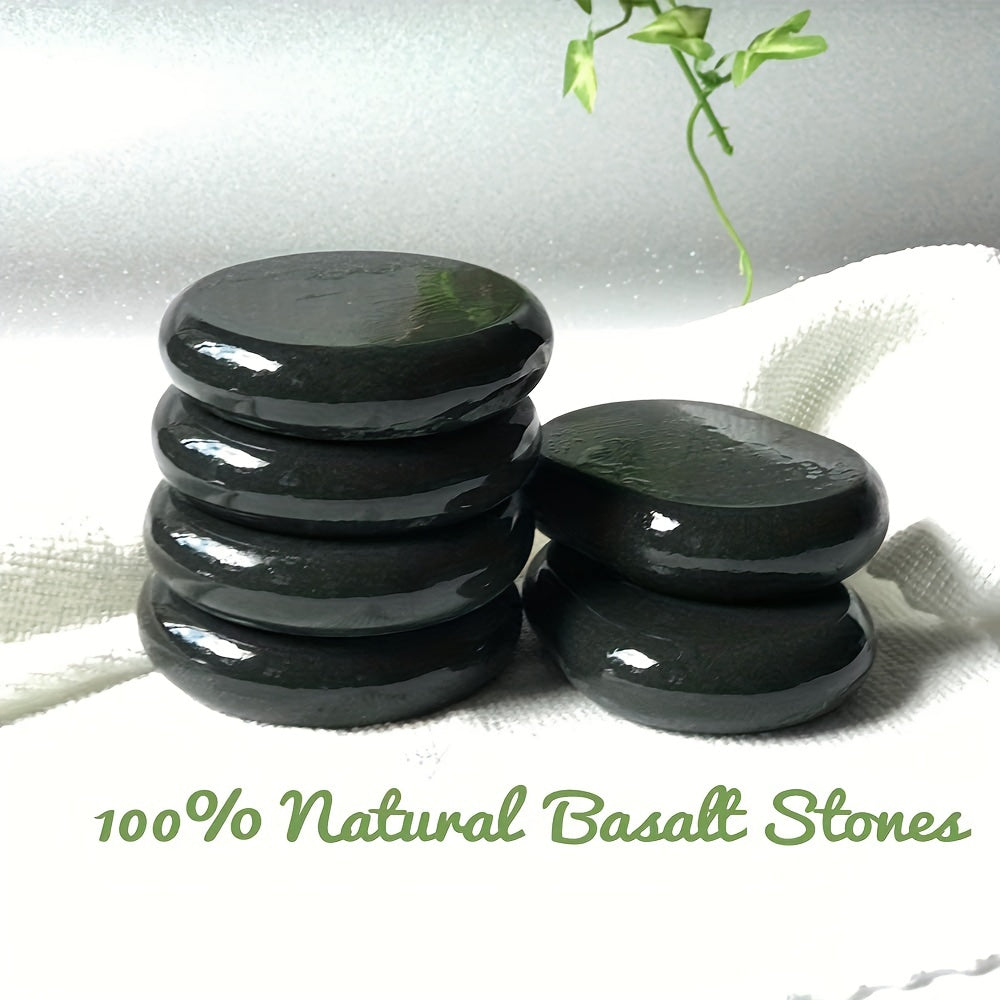 6pcs Large Massage Stones for Home Spa Muscle Relaxation Yoga Healing