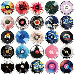 50pcs Retro Vinyl Record Graffiti Sticker Decoration Waterproof Stickers
