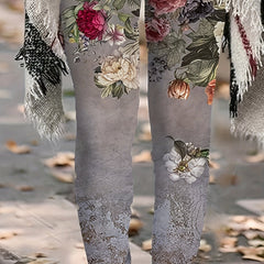 Floral Print High Rise Leggings