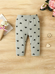 5pcs Toddler Baby Leggings Elastic Waist Pants Set
