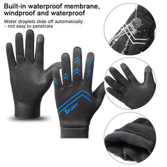 Windproof Waterproof Fleece Thermal Gloves Outdoor Non Slip Durable