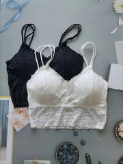 2pcs Wireless Lace Bras Women's Lingerie Set