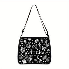 Skull Scary Halloween Elements Shopping Bag Portable Shoulder Bag