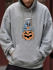 Men's Skeleton Graphic Hoodie Casual Sweatshirt